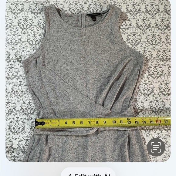 Banana Republic Heather Gray Sleeveless Jumpsuit - Picture 11 of 14